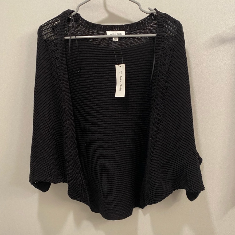 Calvin Klein Knit Shrug Sweater Oversized